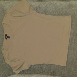 Express body contour nude crop top